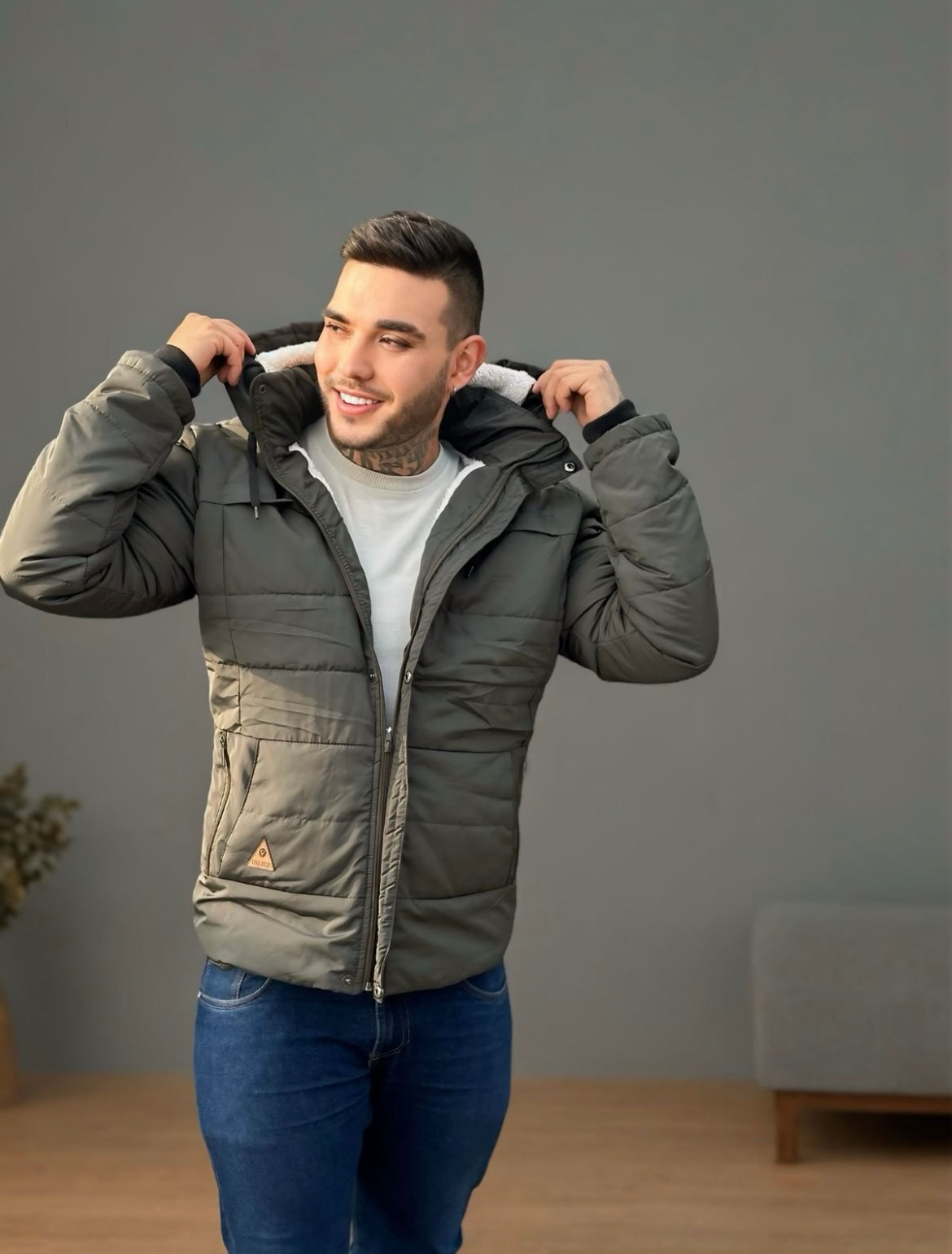 Chaqueta Ovejera Impermeable Hombre